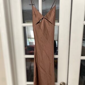 Champagne Satin Dress